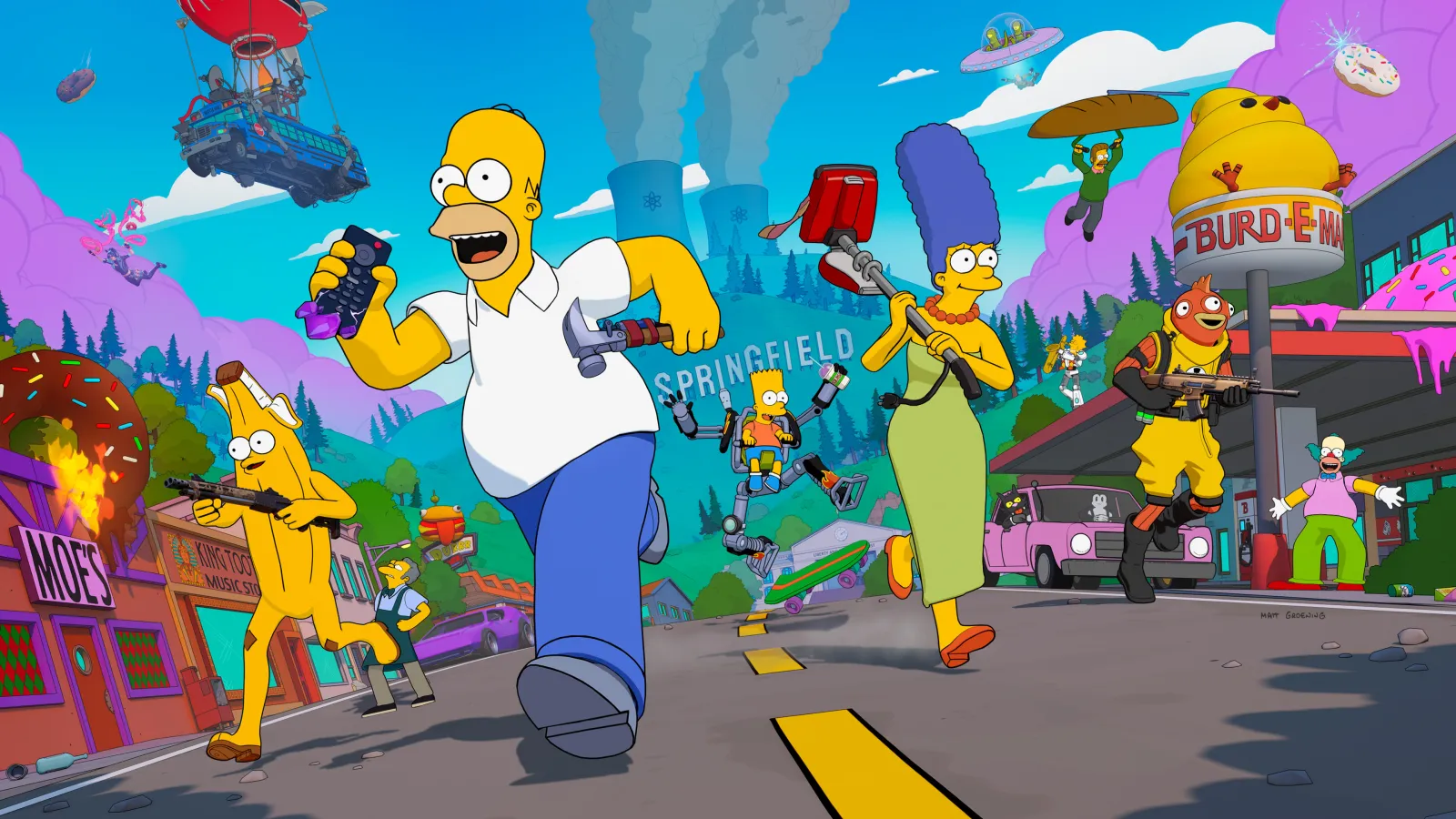 Fortnite x I Simpson streaming ita